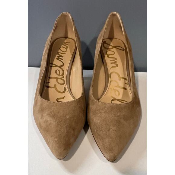 EUC Sam Edelman Heels With Spike Accents in Tan - Picture 6 of 6